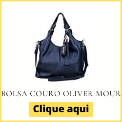 Bolsa Couro Oliver Mour Azul Marinho