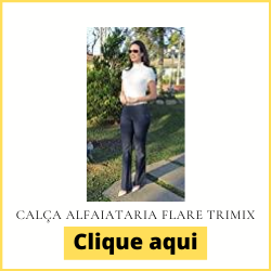 Calça alfaiataria Flare Trimix