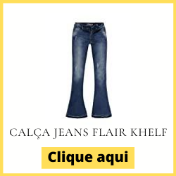 Calça jeans flair KHELF