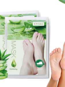 Esfoliante para os pés com Aloe Vera